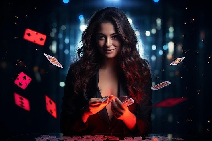wati live dealer studio with HD camera setup and blackjack table